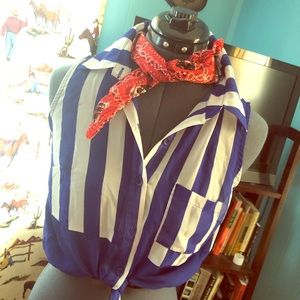 Striped Summer Sleeveless Top